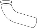 DINEX 68740 Exhaust Pipe
